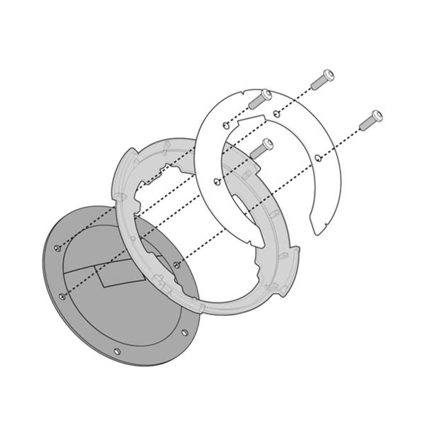 Attacco flangia borsa serbatoio Kappa Moto Suzuki DL650 V-Strom 2011-2016