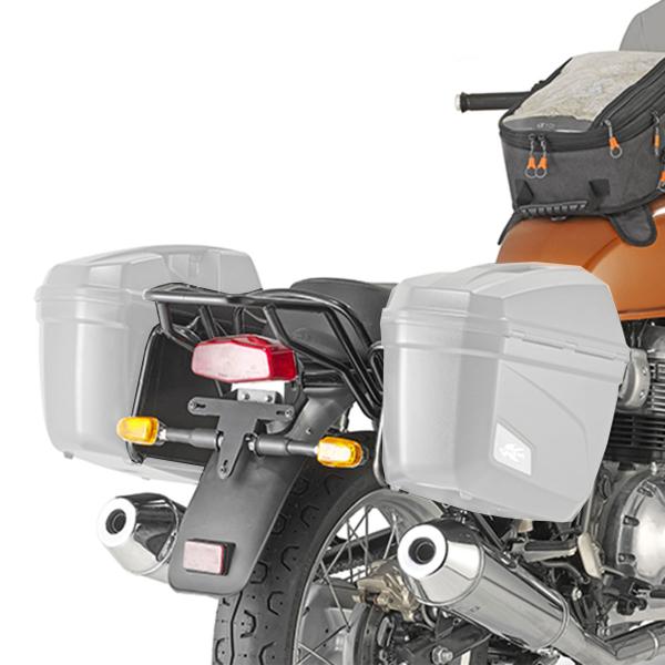 Portavaligie laterale staffe Kappa Monokey Royal Enfield Interceptor 650 2019-2022