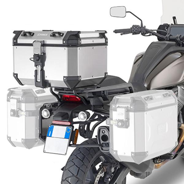 Portavaligie laterale staffe Kappa Monokey Cam-Side Harley-Davidson Pan America 1250 2021-2023
