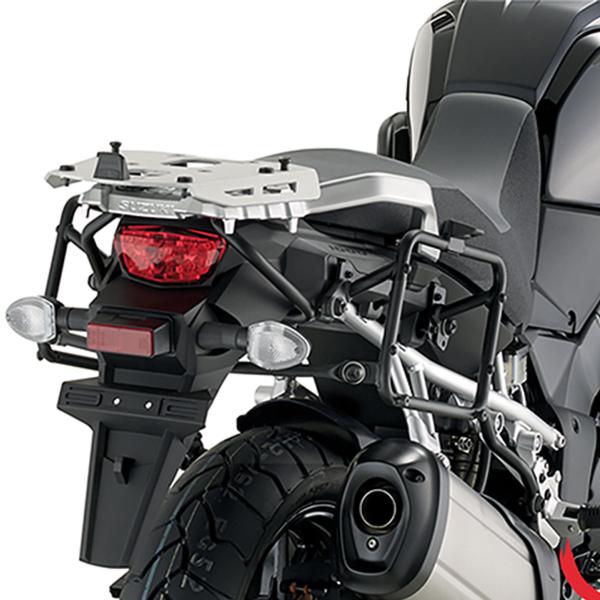 Kappa Kit Fissaggio - Portavaligie laterale rimozione rapida Monokey Suzuki DL1000 VStrom 2014>2017