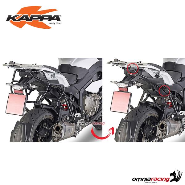 Specific rapid release side case holder for Kappa  MONOKEY SIDE cases for BMW S1000XR 15>19