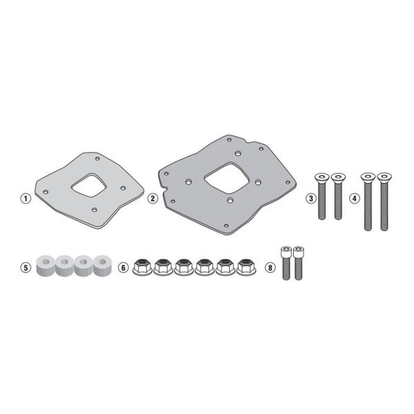 Attacco posteriore bauletto Kappa Monokey Monolock BMW C400GT 2019-2022