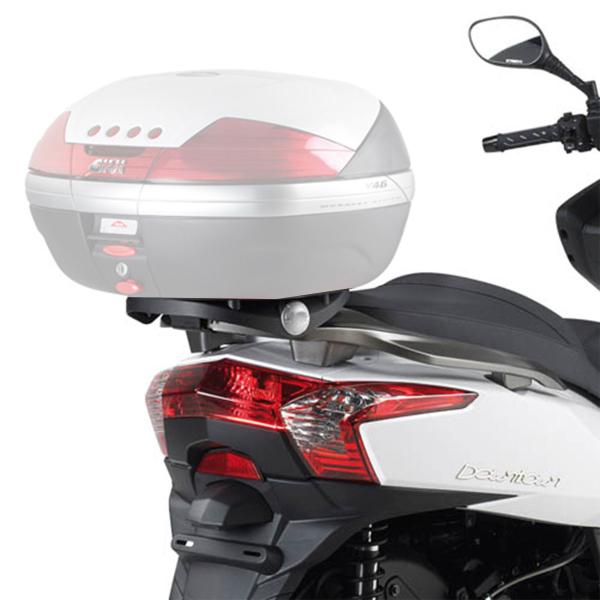 Rear rack Kappa top cases Monolock Kymco Downtown 200i 2009-2017