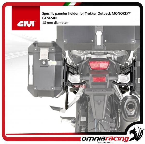 Portavaligia laterali specifico valigie GIVI Monokey Cam-Side per Suzuki DL 1000 V-Strom 2014>2017