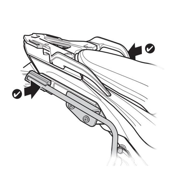 Pannier holder side cases SHAD 3P System KTM Adventure 1050 2014-2016