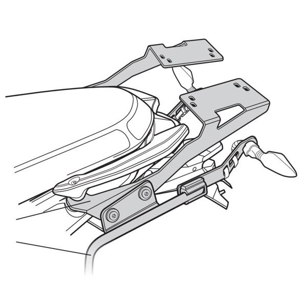 Pannier holder side cases SHAD 3P System Benelli BN302 2015-2024