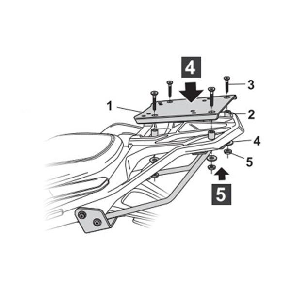 Attacco posteriore bauletto SHAD Benelli TRK702 2023-2025