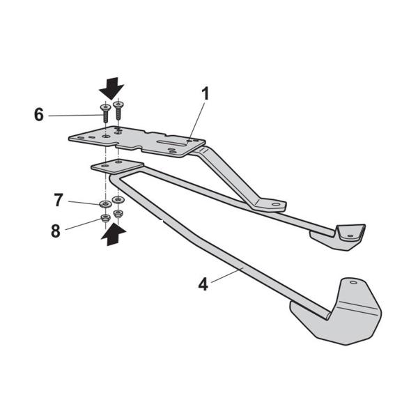 Attacco posteriore bauletto SHAD Zeeho AE6 S+ 2024-2025