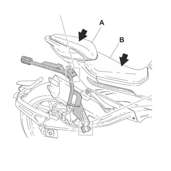 Pannier holder side cases SHAD 3P System CFmoto 800NK Advanced 2023-2025