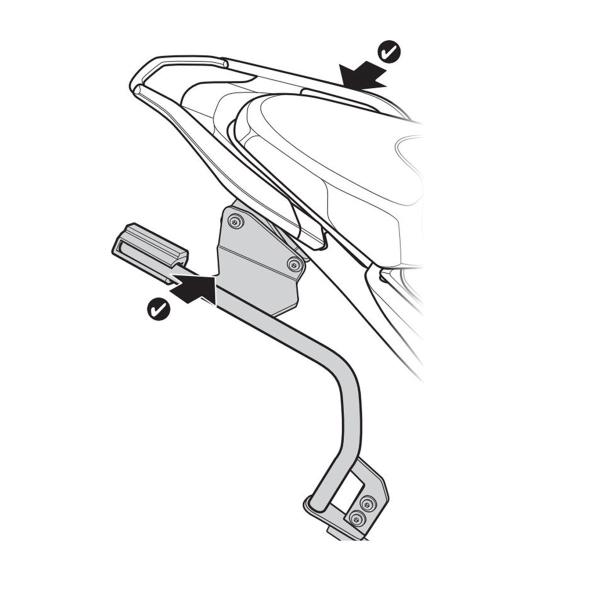 Pannier holder side cases SHAD 3P System Ducati Multistrada 1200/Enduro 2016-2024