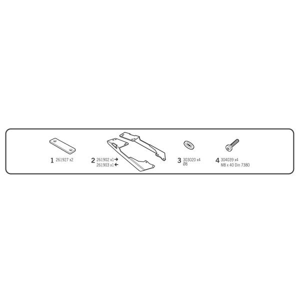 Attacco posteriore bauletto SHAD Honda CB125F 2015-2020