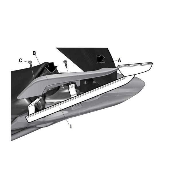 Attacco posteriore bauletto SHAD Honda Integra 700 2012-2013