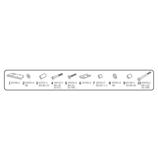 Attacco posteriore bauletto SHAD Honda SH350 2021-2025