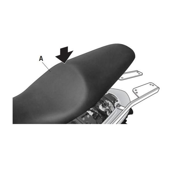 Attacco posteriore bauletto SHAD Kawasaki ER6N/ER6F 2005-2008