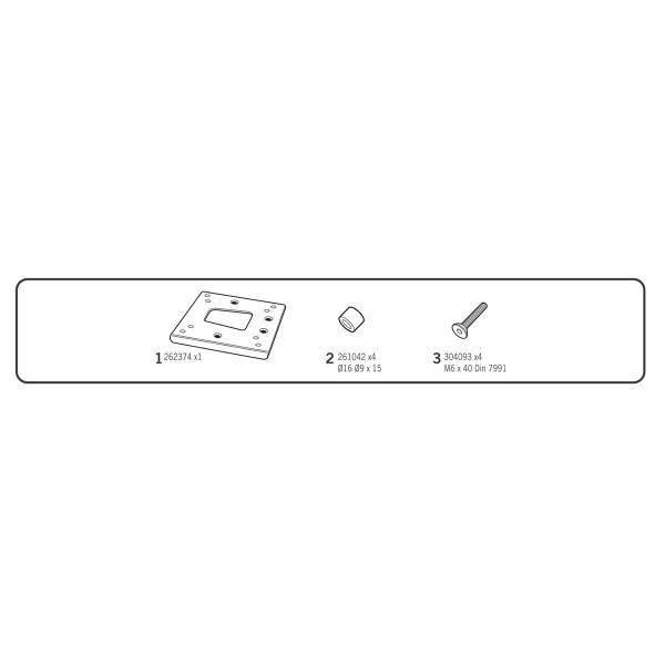 Attacco posteriore bauletto SHAD Kymco People 125 2018-2025