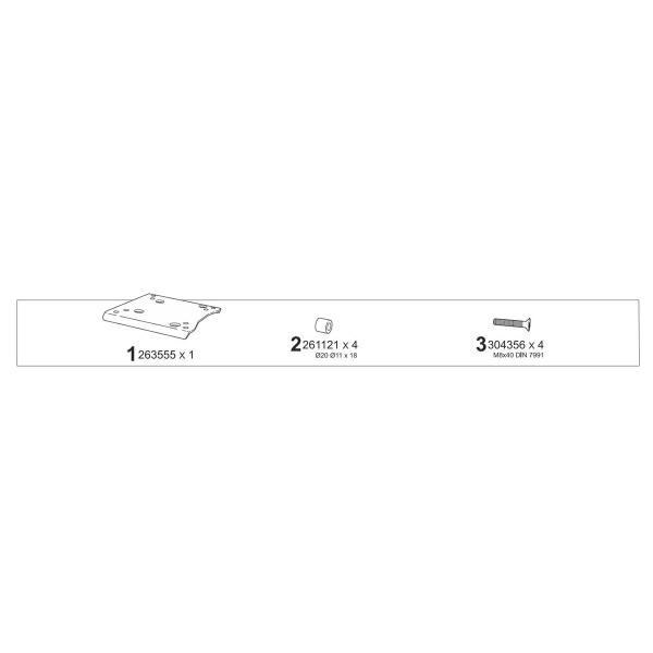 Attacco posteriore bauletto SHAD Morbidelli SC125LX 2024-2025