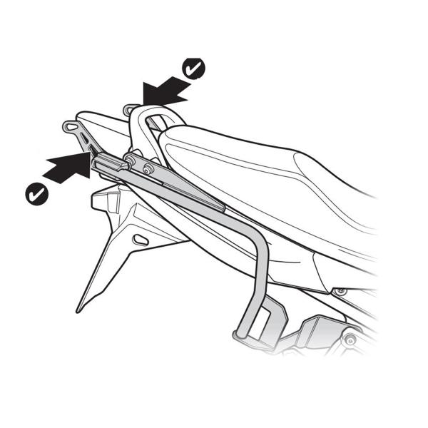 Pannier holder side cases SHAD 3P System Suzuki Bandit 650 ABS 2011-2017