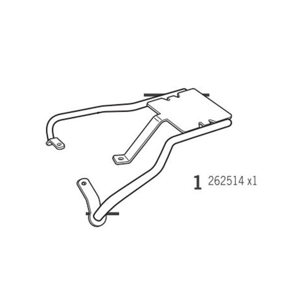 Attacco posteriore bauletto SHAD Super Soco CUX 2019-2025