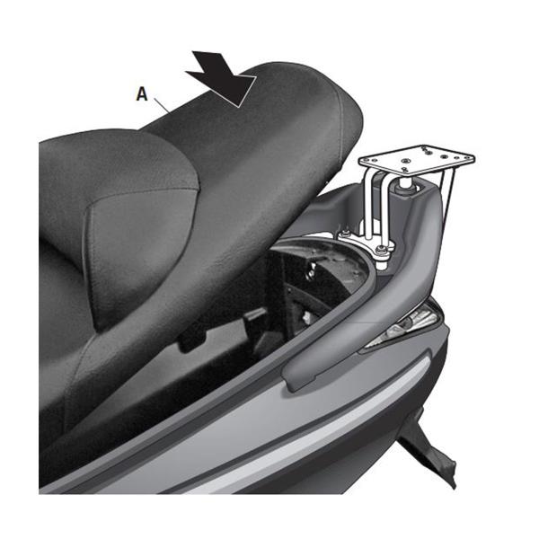 Attacco posteriore bauletto SHAD SYM GTS125 2005-2017