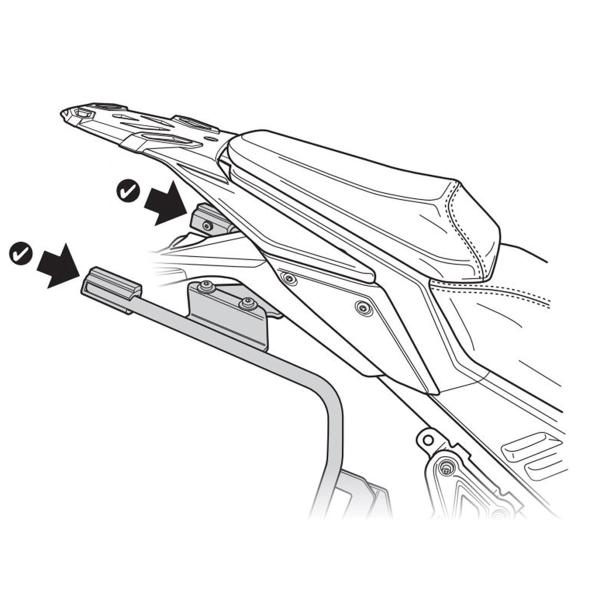 Pannier holder side cases SHAD 3P System Voge 500DS 2020-2025