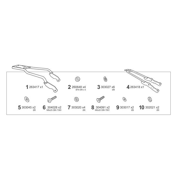 Rear rack SHAD top cases BMW R1300GS 2023-2025