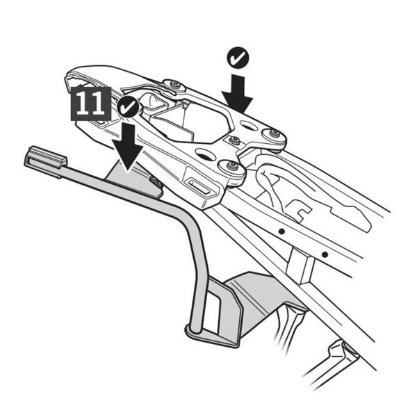 Pannier holder side cases SHAD 3P System BMW S1000XR 2020-2023