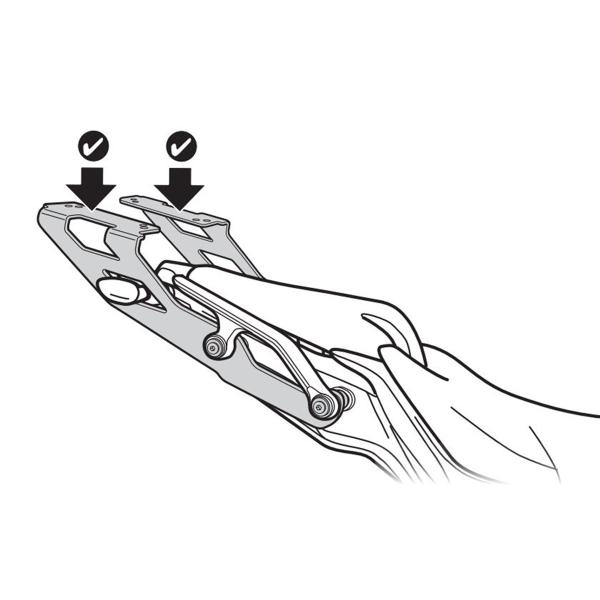 Attacco posteriore bauletto SHAD Yamaha Niken 900 2018-2025