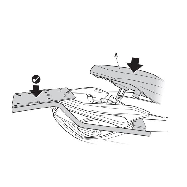 Attacco posteriore bauletto SHAD Yamaha Nmax 125 2021-2025
