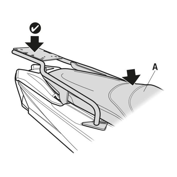 Attacco posteriore bauletto SHAD Yamaha Tmax 560 2020-2021
