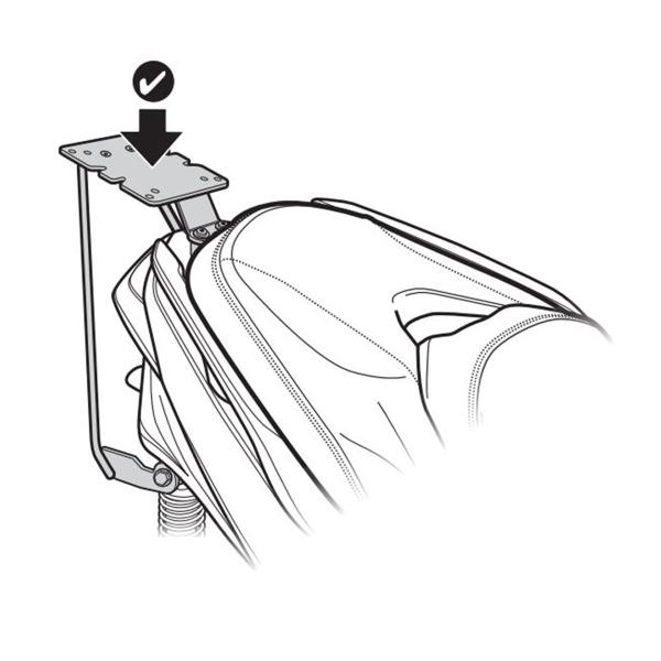 Attacco posteriore bauletto SHAD Yamaha Tricity 300 2020-2025