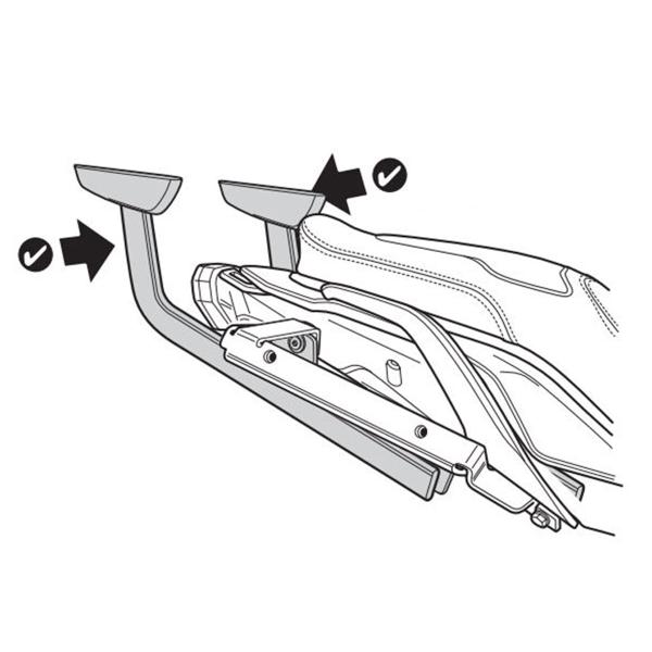 Attacco posteriore bauletto SHAD Yamaha Tracer 700 GT 2019-2024