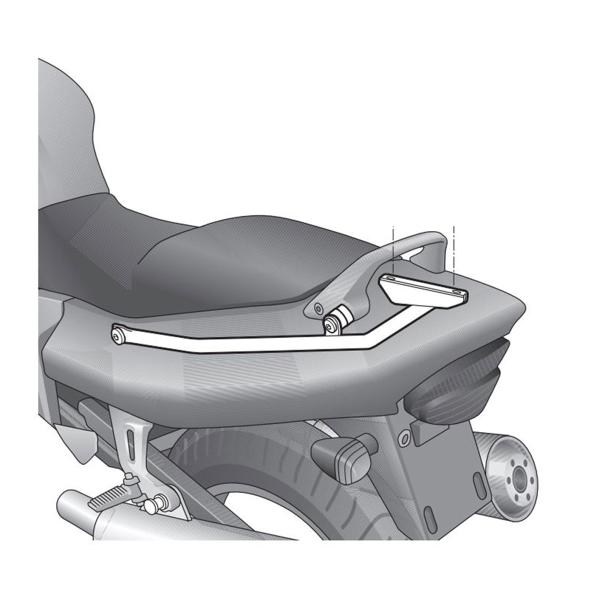 Attacco posteriore bauletto SHAD Yamaha XJR1300 1998-2006