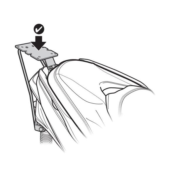 Attacco posteriore bauletto SHAD Yamaha Xmax 400 2017-2024