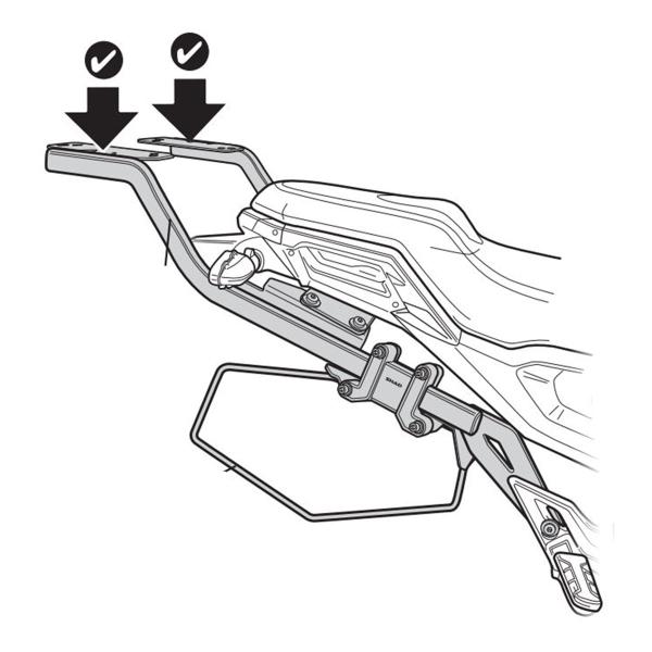 Attacco posteriore bauletto SHAD Zontes GK125/X 2022-2025