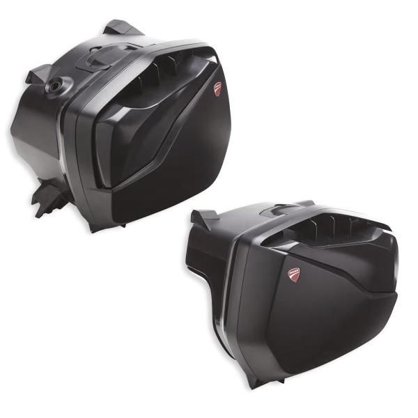 Pair of rigid side suitcases without covers Ducati Multistrada V4/S/ Rally 2021-2023