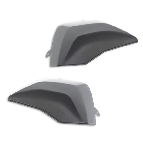 Pair of grey covers for rigid side cases Ducati Multistrada V4/S/ Rally 2021-2023