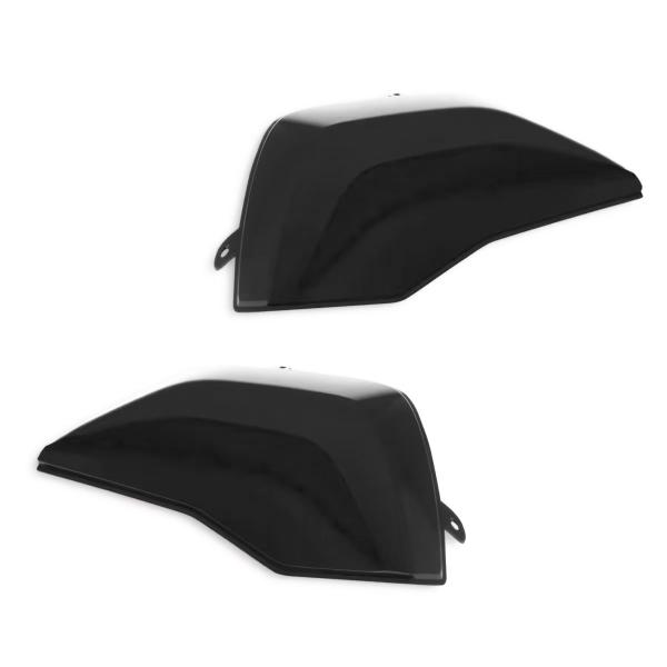 Pair of black covers for rigid side cases Ducati Multistrada V4/S/ Rally 2021-2023