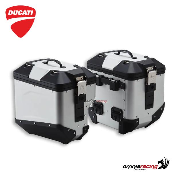 Coppia valigie laterali alluminio con telaietti Ducati DesertX 2022-2023