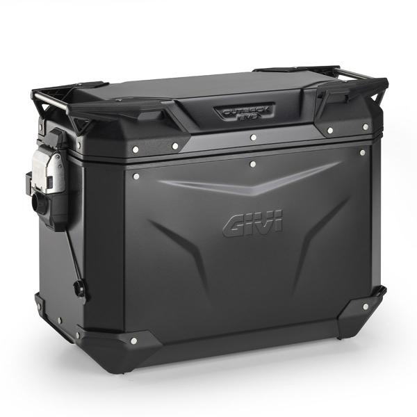 Givi Trekker outback EVO 44L Smart black aluminum Monokey Cam-side right side case
