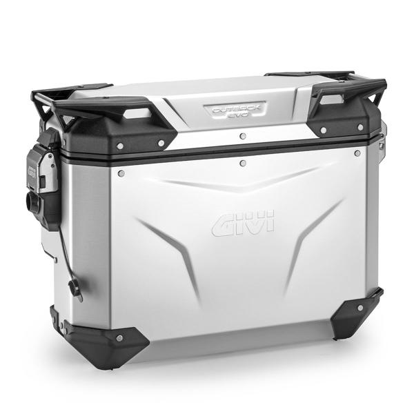 Givi Trekker outback EVO 33L Smart valigia Monokey cam-side laterale destra alluminio anodizzato