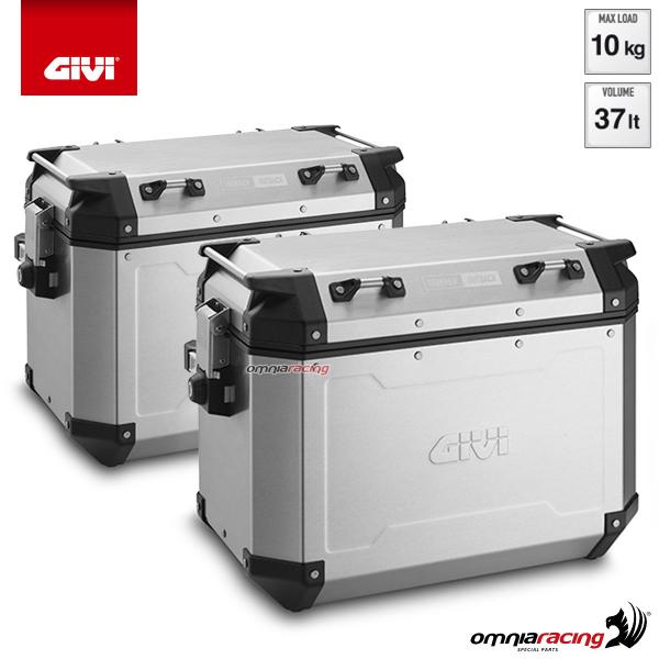 GIVI OBKN37APACK2 valigie Monokey cam-side Trekker outback coppia laterali in alluminio