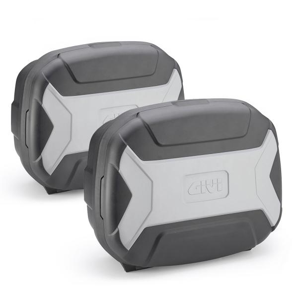 GIVI TRK35BN Trekker Lite pair of Monokey side cases plastic black gray 35 Liters