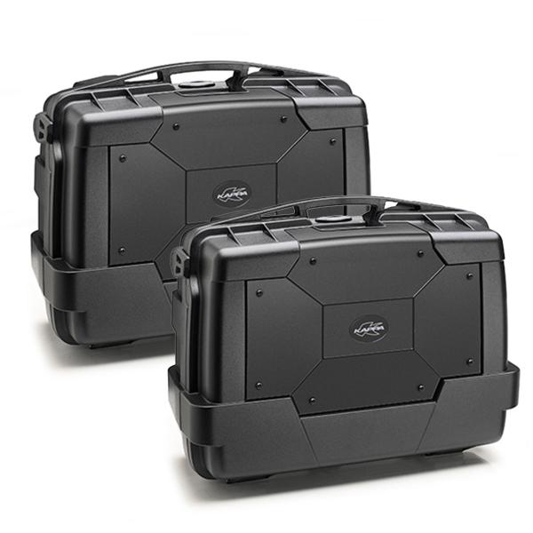 Pair of side cases Kappa KGR33N Garda Monokey volume 33 litres ABS black
