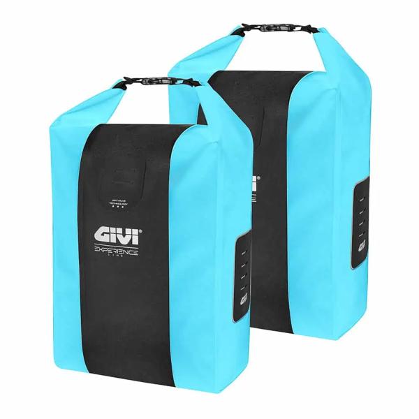Givi Junter Light blue  20L Waterproof Side Bags for Bike