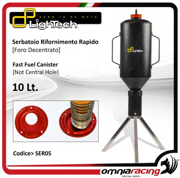 Lightech - Fuel Canister 10 Litres with Not central hole for Motorbike Fast Refueling