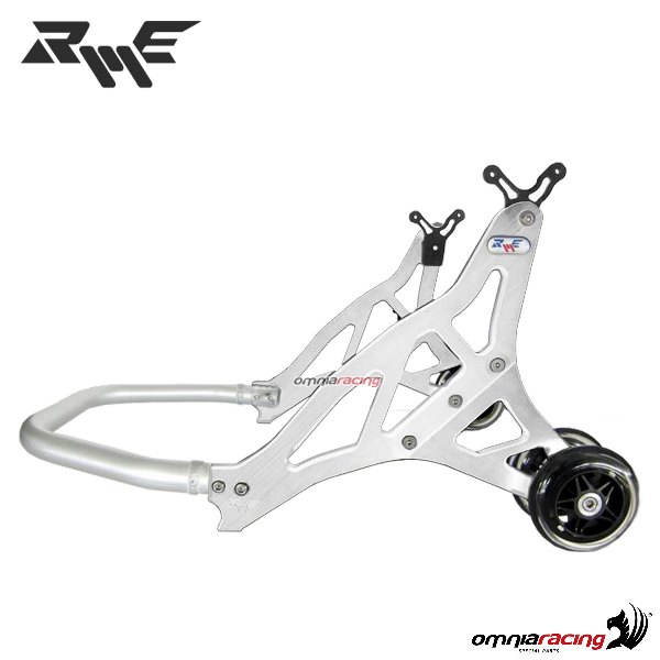 Cavalletto Robby Moto in ergal posteriore + Forchette colore Argento