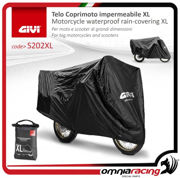 GIVI Telo Coprimoto (taglia moto XL) Impermeabile, per Maxiscooter Tourer Enduro Custom