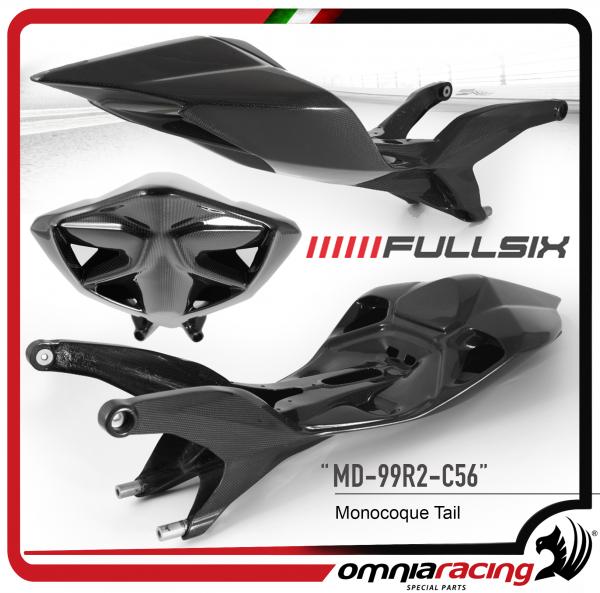 FULLSIX Codone Monoscocca Race in Fibra di Carbonio lucido per Ducati 899 1199 1299 Panigale 2012>