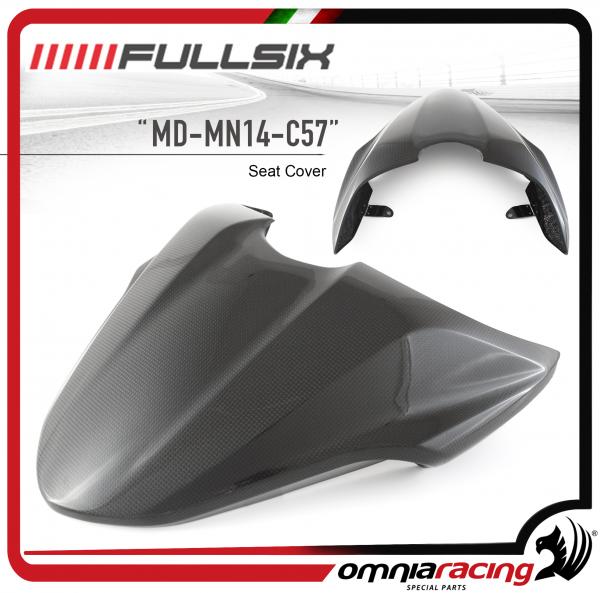 FULLSIX Cover Sella Codone in Fibra di Carbonio lucido per Ducati Monster 1200 / 821 2013 13>