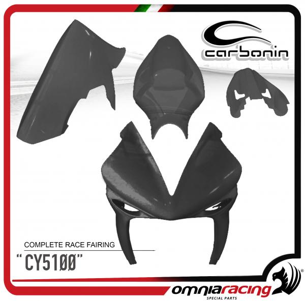 Carbonin CY5100 TComplete Race Fairing in Carbon Fiber for Yamaha YZF 1000 R1 2004>2006